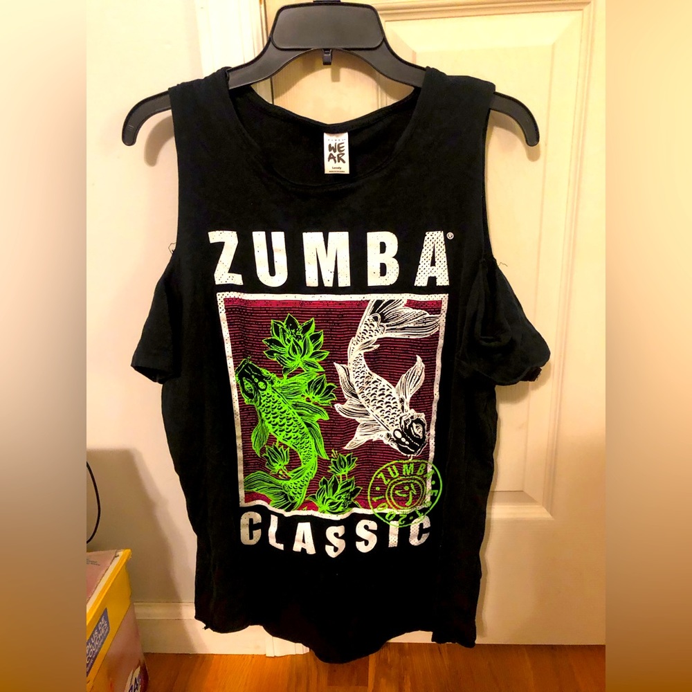 Zumba cold shoulder shirt